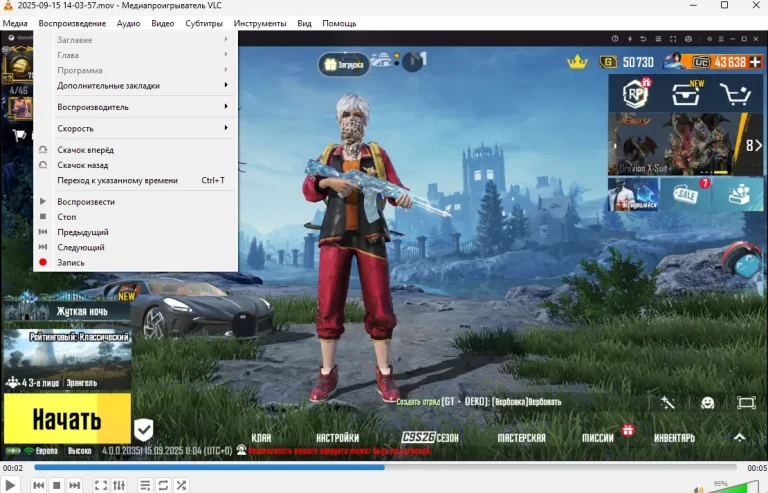 vlc media player в игре